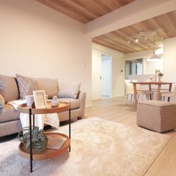 嬉しいレースカーテン付き♪｜◆◆お問い合わせ・ご見学 窓口◆◆ 0120-664-188 (通話無料) ファイナルエステート居間