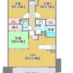 3LDK、価格3199万円、専有面積72.16m2、バルコニー面積13.22m2 3LDK　72.16m2◆◆お問い合わせ・ご見学 窓口◆◆ 0120-664-188 (通話無料) ファイナルエステート