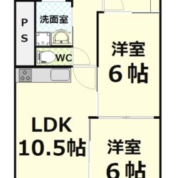 間取り　2SLDK　57.32㎡　◆◆お問い合わせ・ご見学 窓口◆◆ 0120-664-188 (通話無料) ファイナルエステート間取